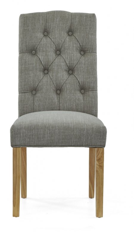 Somerton Grey Button Back Upholstered Chair