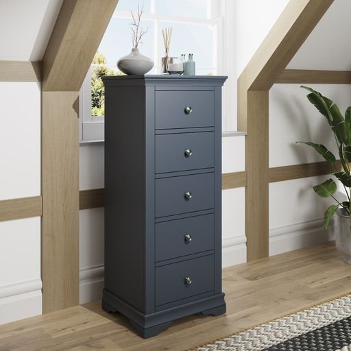 Chateaux 5 Drawer Chest In Charcoal