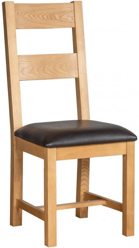Budleigh Light Oak Ladder Back Dining Chair