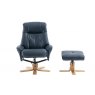 Bath Recliner Chair + Free Footstool in Navy