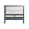Selkirk Blue Bedframe With Fabric Headboard
