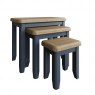 Selkirk Blue Nest Of 3 Tables