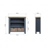 Selkirk Blue Small Bookcase