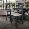 Selkirk Blue Slatted Back Dining Chairs (Set Of 2)