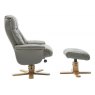 Bath Recliner Chair + Free Footstool in Grey
