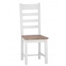 Fenton Ladder Back Dining Chair With Wooden Seat (Set Of 2)