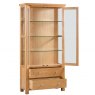 Budleigh Light Oak Large Display Cabinet