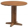 Budleigh Rustic Round Drop Leaf Table