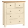 Budleigh Painted 2 Over 3 Drawer Chest