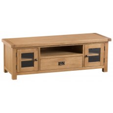 Cranleigh Large TV Unit With Glazed Doors Cranleigh Large TV Unit With Glazed Doors