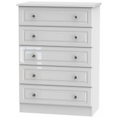 Crystal 5 Drawer Chest Crystal 5 Drawer Chest