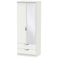 Chilham Tall 2'6 2 Drawer Mirror Robe
