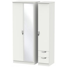 Chilham Tall Triple Mirror + Drawer Robe Chilham Tall Triple Mirror + Drawer Robe