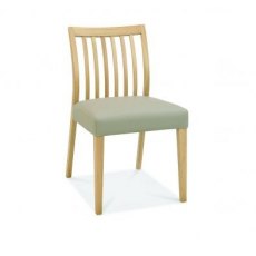 Lancing Lifestyle Oak Low Slat Dining Chairs - Bonded Grey Seat(Pair) Lancing Lifestyle Oak Low Slat Dining Chairs - Bonded Grey Seat(Pair)