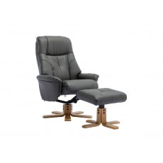 Bath Recliner Chair + Free Footstool in Cinder