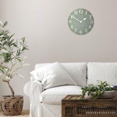 Arabic Wall Clock Seagrass 12"