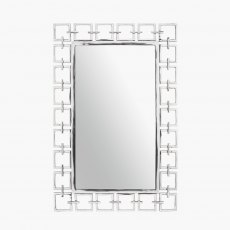 Nickel Chain Effect Rectangular Mirror Nickel Chain Effect Rectangular Mirror