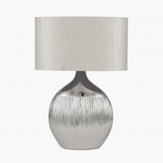 Gemini Silver Etched Ceramic Table Lamp Gemini Silver Etched Ceramic Table Lamp
