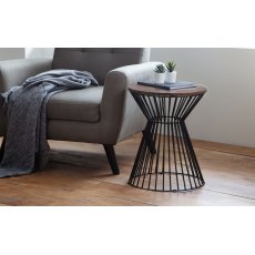 Teagan Lamp Table In Walnut Teagan Lamp Table In Walnut
