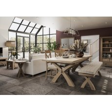 Selkirk Cross Leg 2M Extending Dining Table Selkirk Cross Leg 2M Extending Dining Table