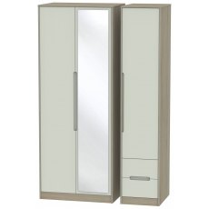 Atlantic Tall Triple Mirror + Drawer Robe