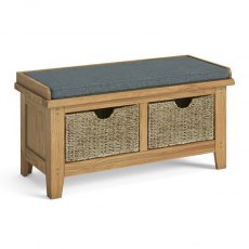 Somerton Hallway Bench With Basket Somerton Hallway Bench With Basket