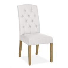 Somerton Natural Button Back Upholstered Chair Somerton Natural Button Back Upholstered Chair