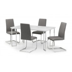 Acadia High Gloss & Chrome Dining Table Acadia High Gloss & Chrome Dining Table