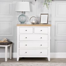 Fenton 2 Over 3 Drawer Chest Fenton 2 Over 3 Drawer Chest