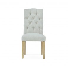 Harcourt Button Back Upholstered Dining Chair In Natural Harcourt Button Back Upholstered Dining Chair In Natural