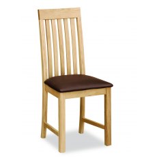 Banbury Dining Chair With Brown PU Seat Banbury Dining Chair With Brown PU Seat