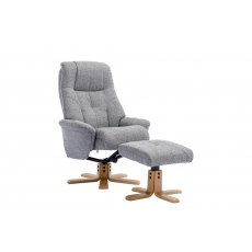 Bath Recliner Chair + Free Footstool In Lisbon Rock Fabric Bath Recliner Chair + Free Footstool In Lisbon Rock Fabric