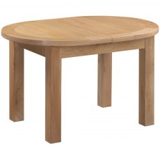 Budleigh Light Oak D-End Extending Table Budleigh Light Oak D-End Extending Table