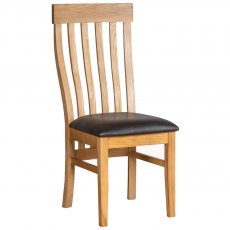 Budleigh Light Oak Toulouse Dining Chair Budleigh Light Oak Toulouse Dining Chair
