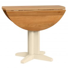 Budleigh Painted Round Drop Leaf Dining Table Budleigh Painted Round Drop Leaf Dining Table