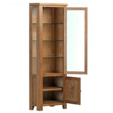 Budleigh Rustic Glazed Corner Display Unit Budleigh Rustic Glazed Corner Display Unit