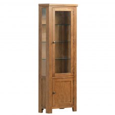Budleigh Rustic Glazed Corner Display Unit Budleigh Rustic Glazed Corner Display Unit