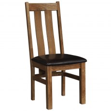 Budleigh Rustic Slatted Back Arizona Dining Chair Budleigh Rustic Slatted Back Arizona Dining Chair