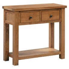 Budleigh Rustic Console Table With 2 Drawers Budleigh Rustic Console Table With 2 Drawers