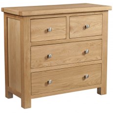 Budleigh Light Oak 2 Over 2 Drawer Chest Budleigh Light Oak 2 Over 2 Drawer Chest