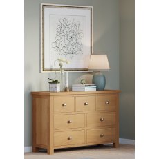 Budleigh Light Oak 3 Over 4 Drawer Chest Budleigh Light Oak 3 Over 4 Drawer Chest