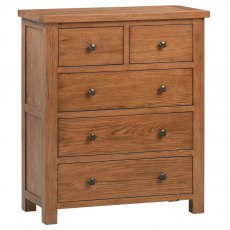 Budleigh Rustic 2 Over 3 Drawer Chest Budleigh Rustic 2 Over 3 Drawer Chest