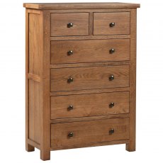 Budleigh Rustic 2 Over 4 Drawer Chest Budleigh Rustic 2 Over 4 Drawer Chest