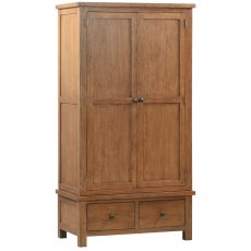 Budleigh Rustic Gents Wardrobe With 2 Drawers Budleigh Rustic Gents Wardrobe With 2 Drawers