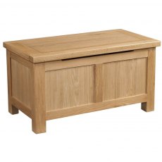 Budleigh Light Oak Blanket Box Budleigh Light Oak Blanket Box