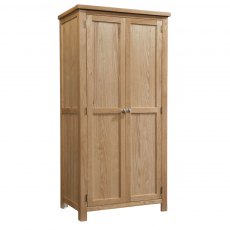 Budleigh Light Oak Double Wardrobe Budleigh Light Oak Double Wardrobe