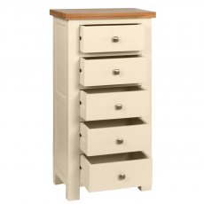 Budleigh Painted 5 Drawer Tall Chest Budleigh Painted 5 Drawer Tall Chest