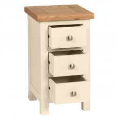 Budleigh Painted Compact 3 Drawer Bedside Budleigh Painted Compact 3 Drawer Bedside