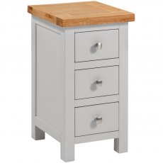 Budleigh Painted Compact 3 Drawer Bedside Budleigh Painted Compact 3 Drawer Bedside