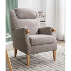 Haven Fireside Chair In Taupe Haven Fireside Chair In Taupe
